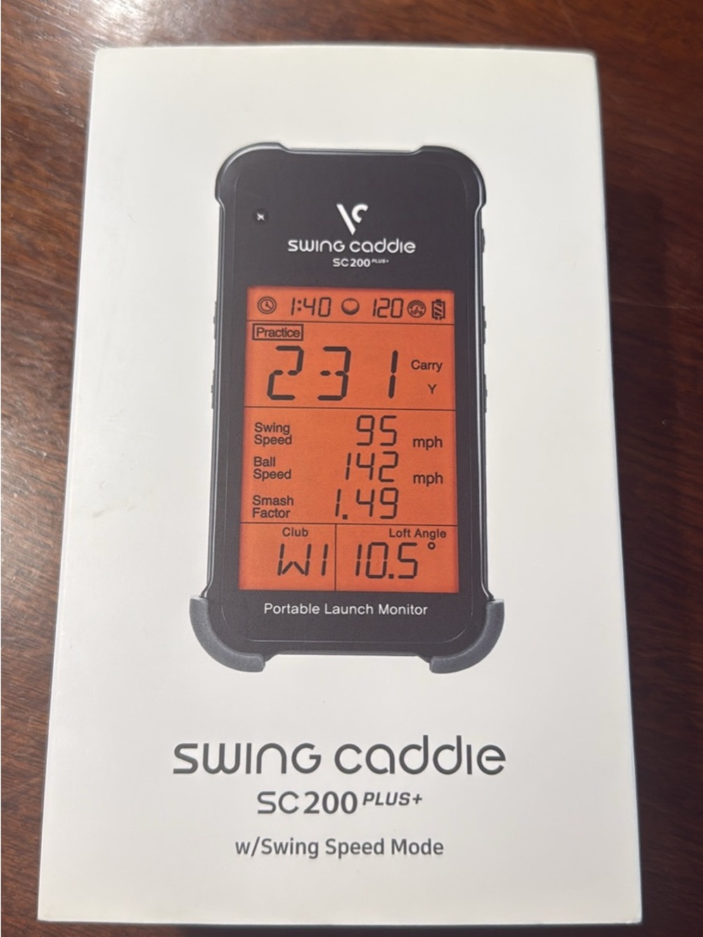Swing Caddie SC200 Plus+ Golf Launch Monitor + Remote & Box